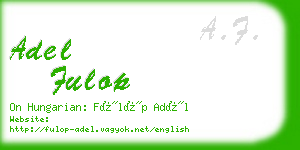 adel fulop business card