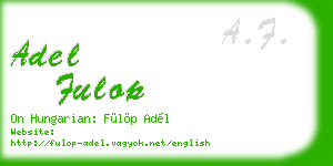 adel fulop business card
